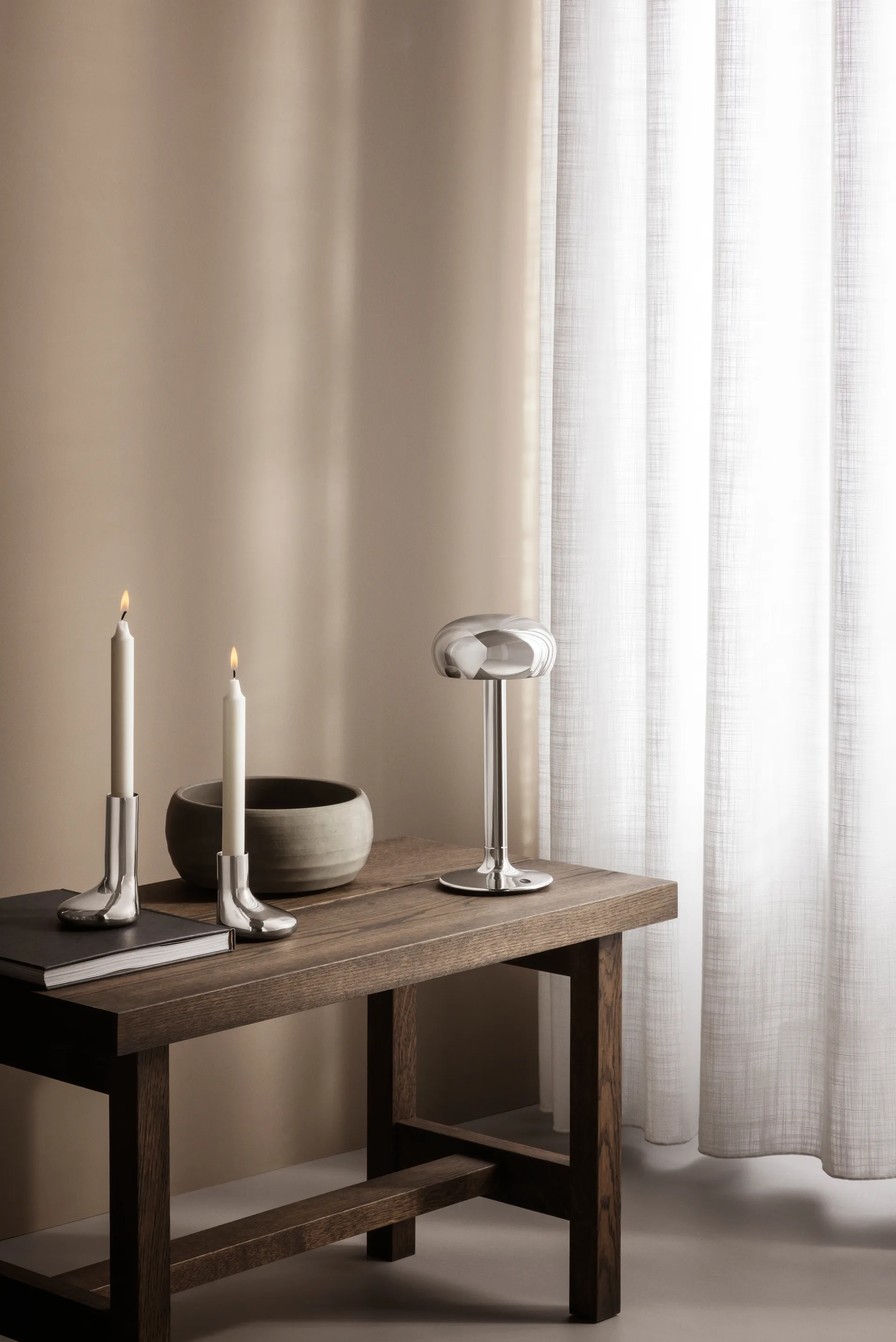 Eva Solo Mellow Kerzenhalter 17 cm, Silber Eva Solo