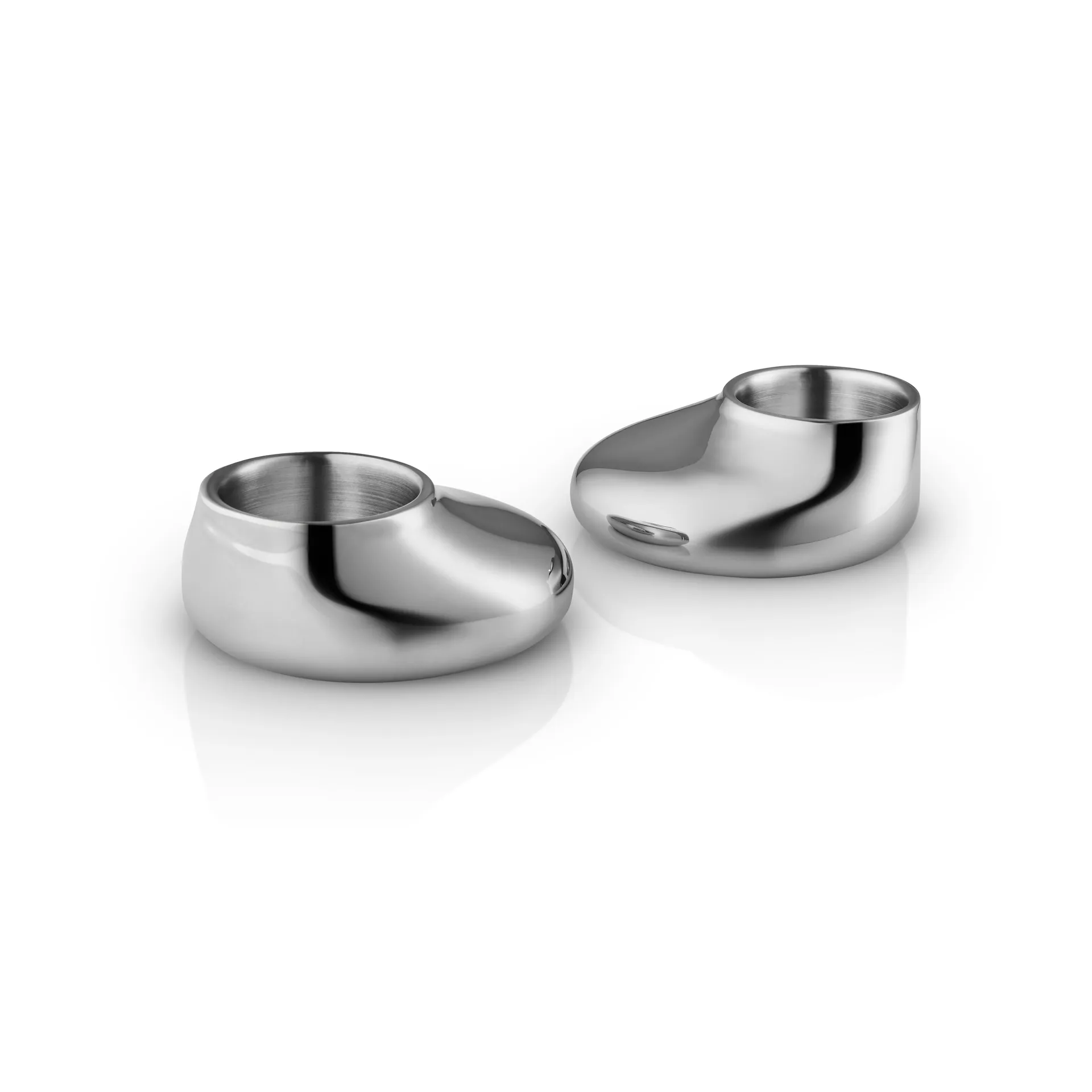 Eva Solo Mellow Kerzenhalter 2 Stk., Silber Eva Solo