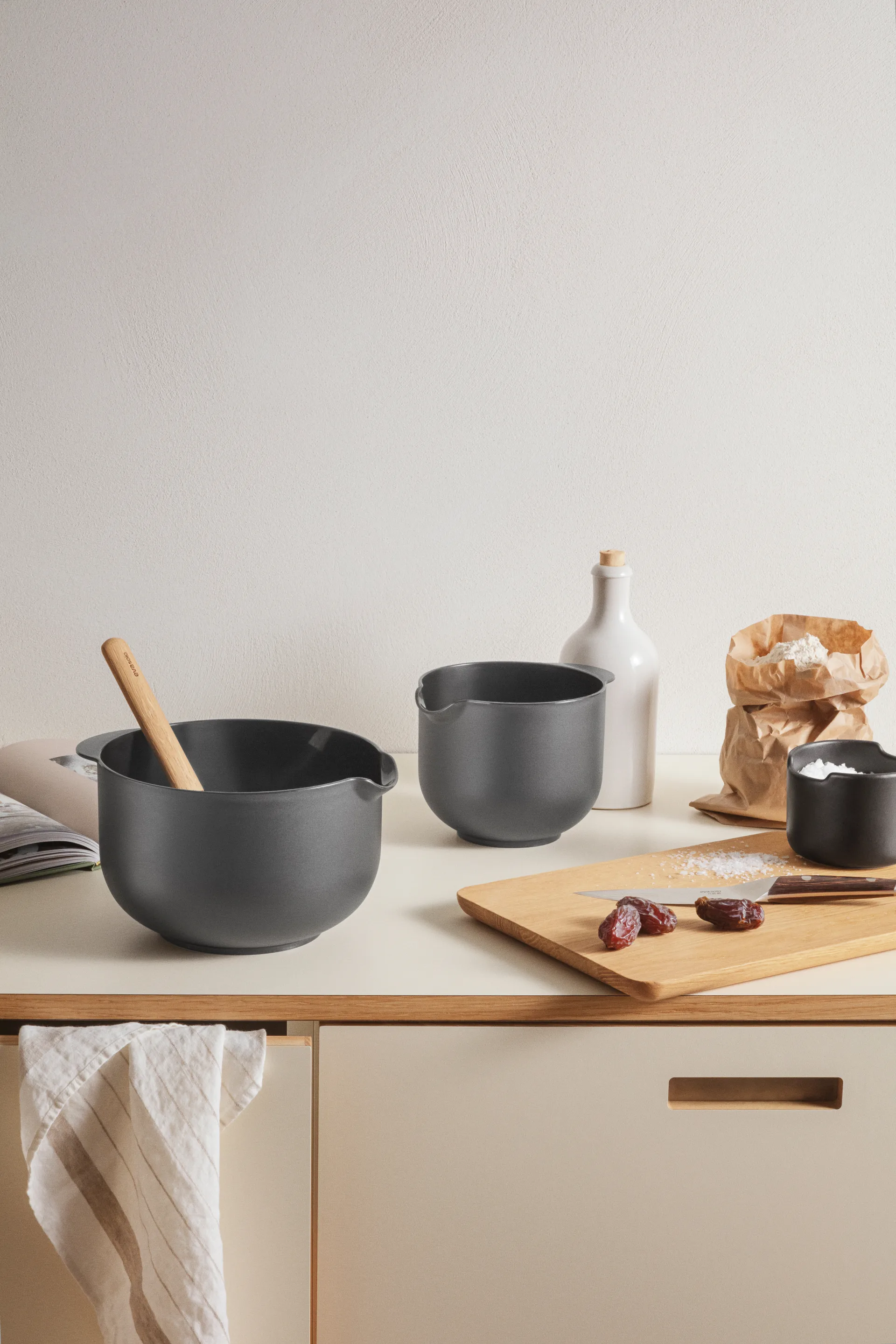 Eva Trio Rührschüssel, Grey, 3-teilig Eva Solo