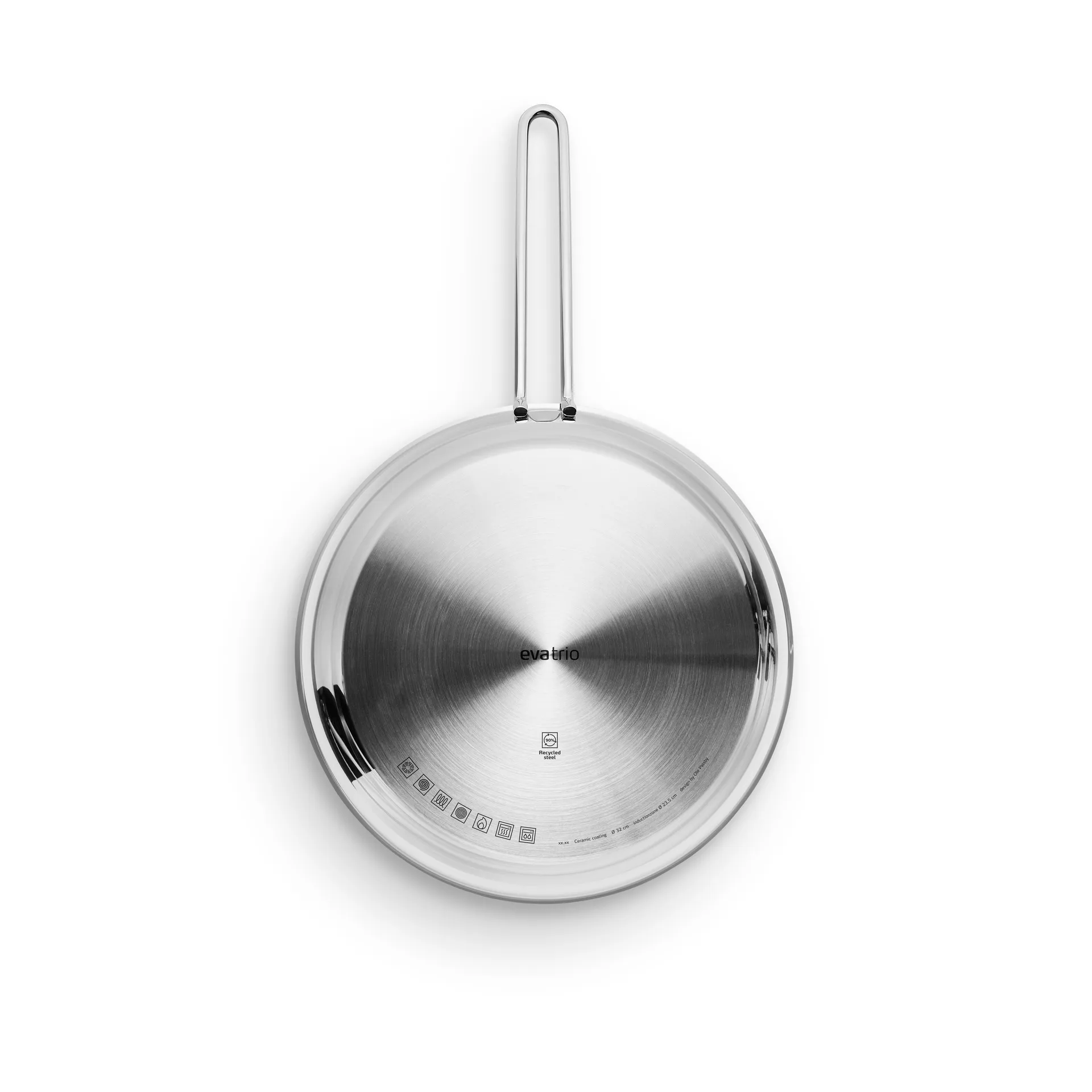 Eva Trio Stainless Steel Slip-Let Keramikpfanne, 32 cm Eva Solo