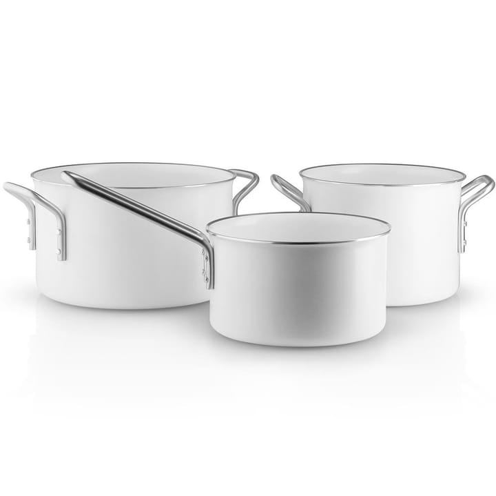 Eva Trio White Line Kochtopfset, 3er Set Eva Solo