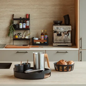 Nordic kitchen Brotkorb - Black, groß, Ø24,5 cm - Eva Solo