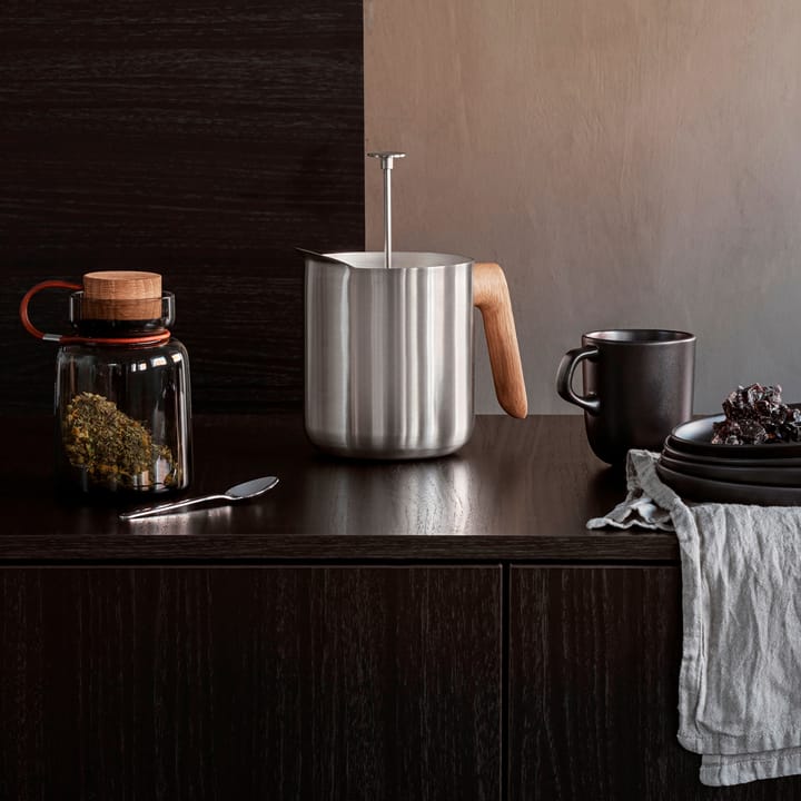 Nordic Kitchen Stempelkanne für Tee, Edelstahl Eva Solo