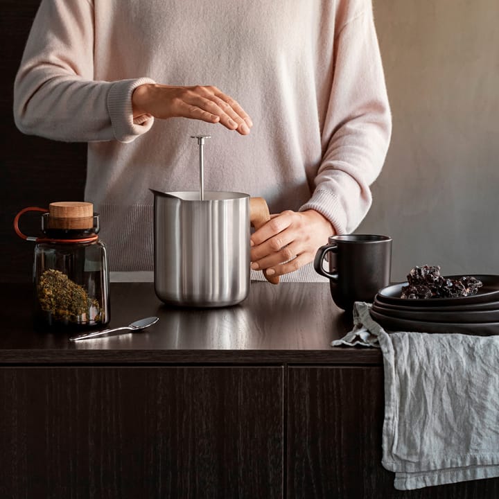 Nordic Kitchen Stempelkanne für Tee, Edelstahl Eva Solo