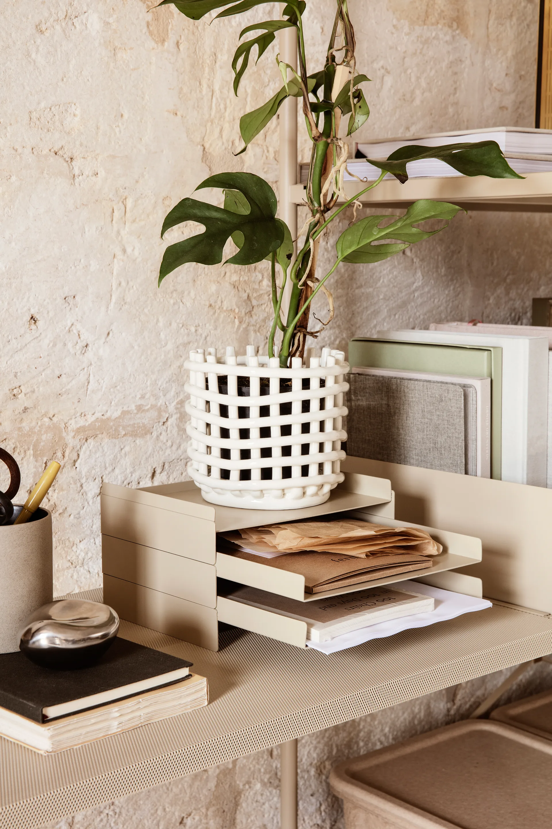 2 x 2 Organiser Dokumentaufbewahrung, Cashmere Ferm Living
