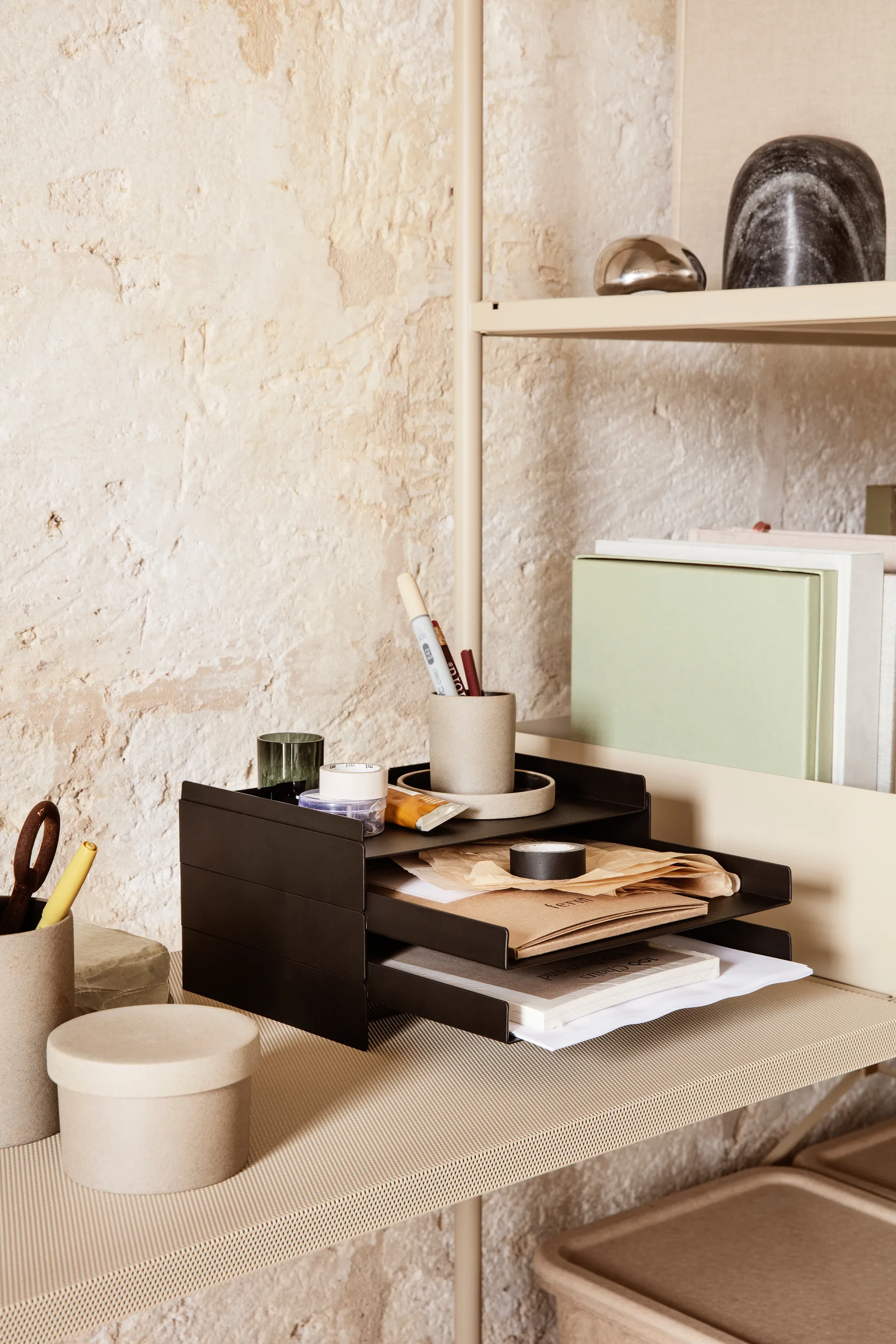 2 x 2 Organiser Dokumentaufbewahrung, Schwarz Ferm Living