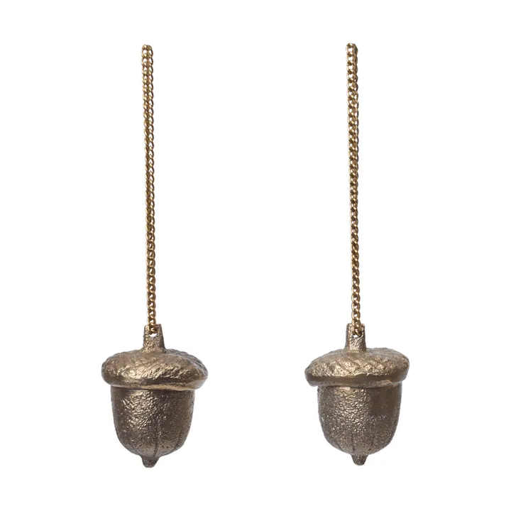 Acorn Dekorationsanhänger 2-teilig - Messing - Ferm Living