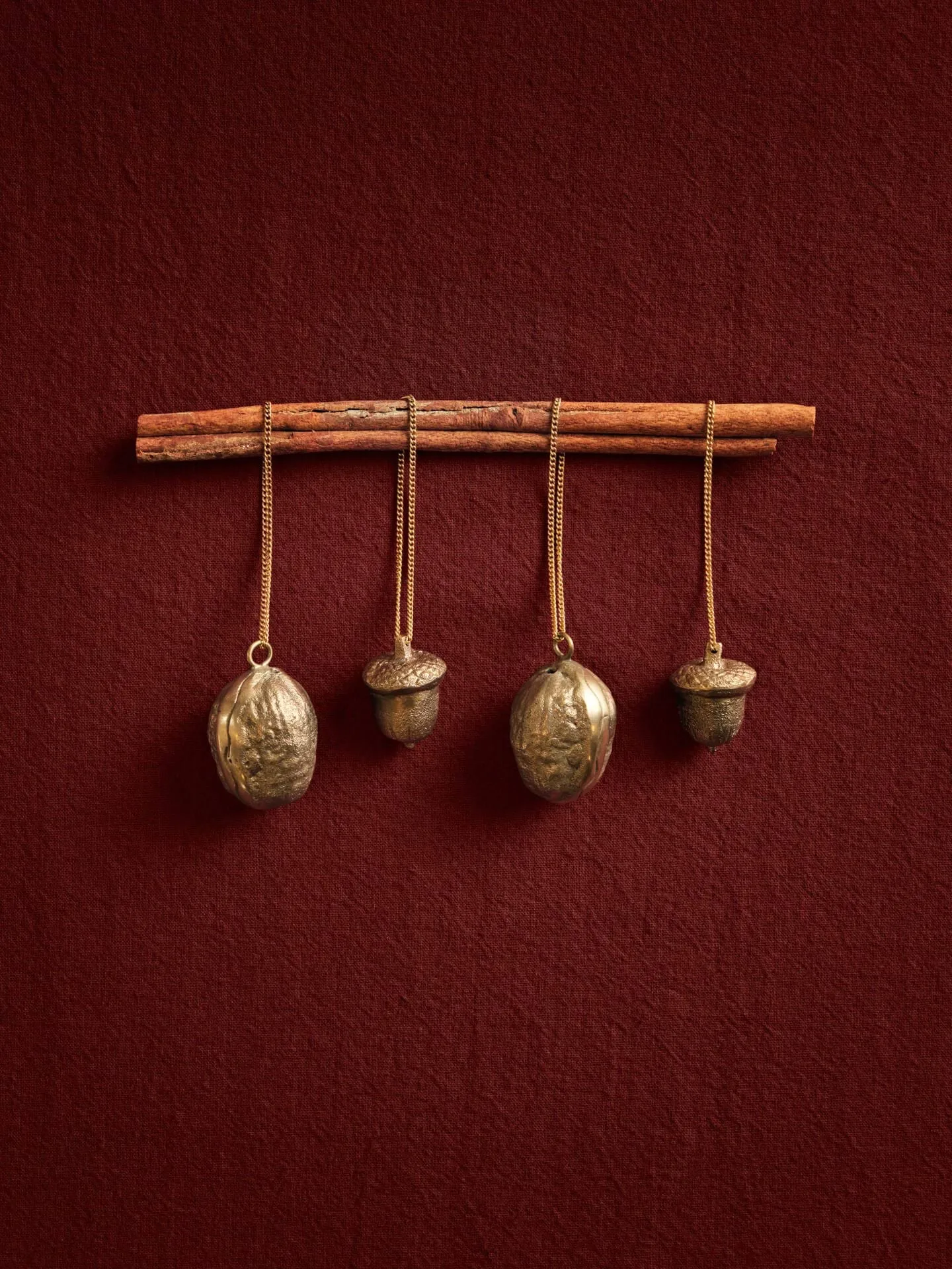 Acorn Dekorationsanhänger 2-teilig, Messing Ferm Living