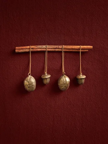 Acorn Dekorationsanhänger 2-teilig - Messing - Ferm Living
