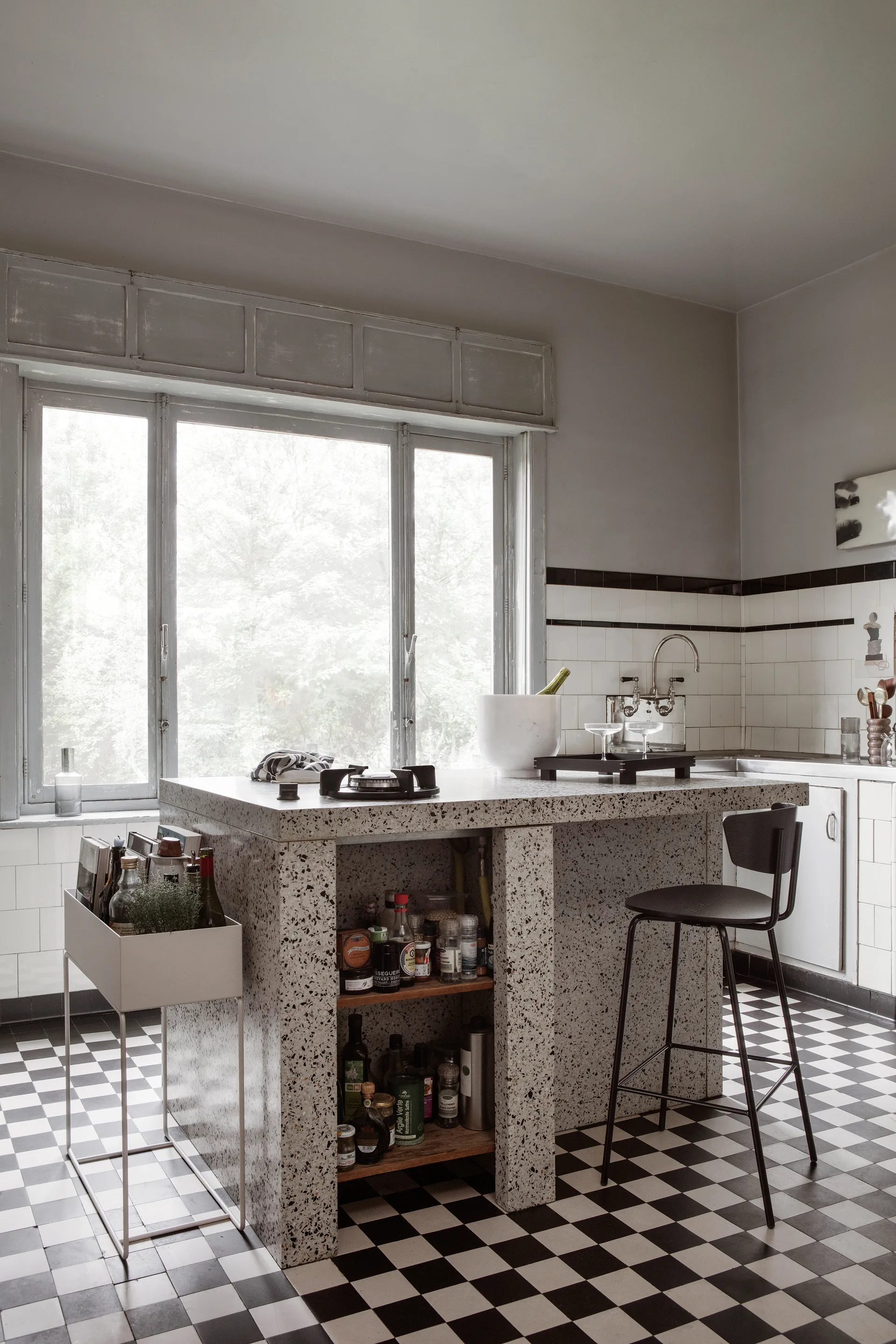 Alza Champagnerkühler, White Marble Ferm Living