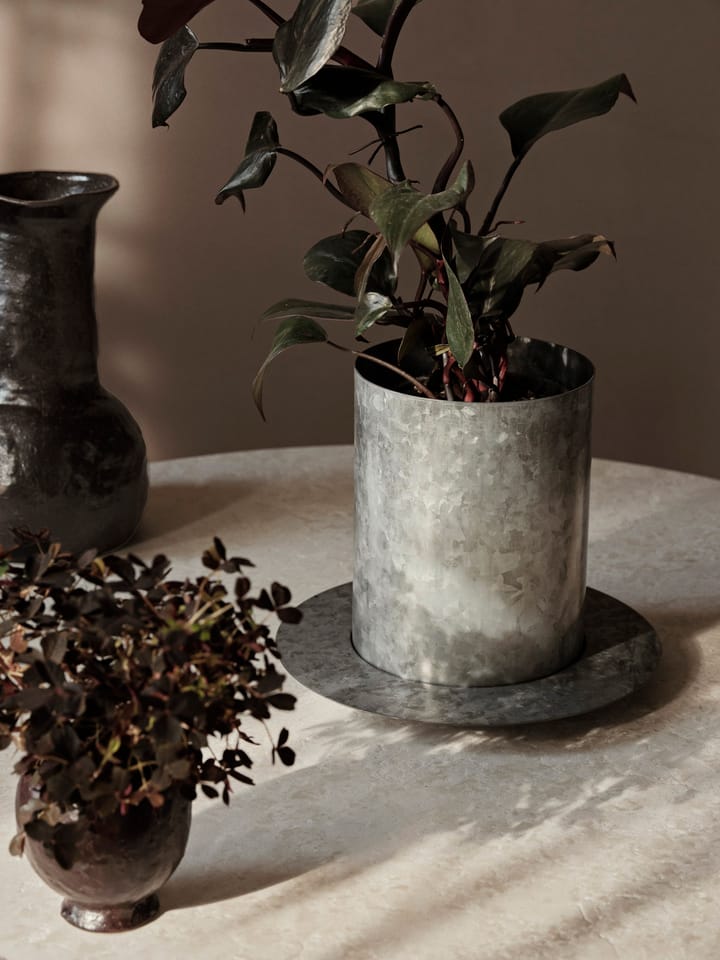 Auran Blumentopf medium 26,6 cm, Galvanized iron Ferm Living