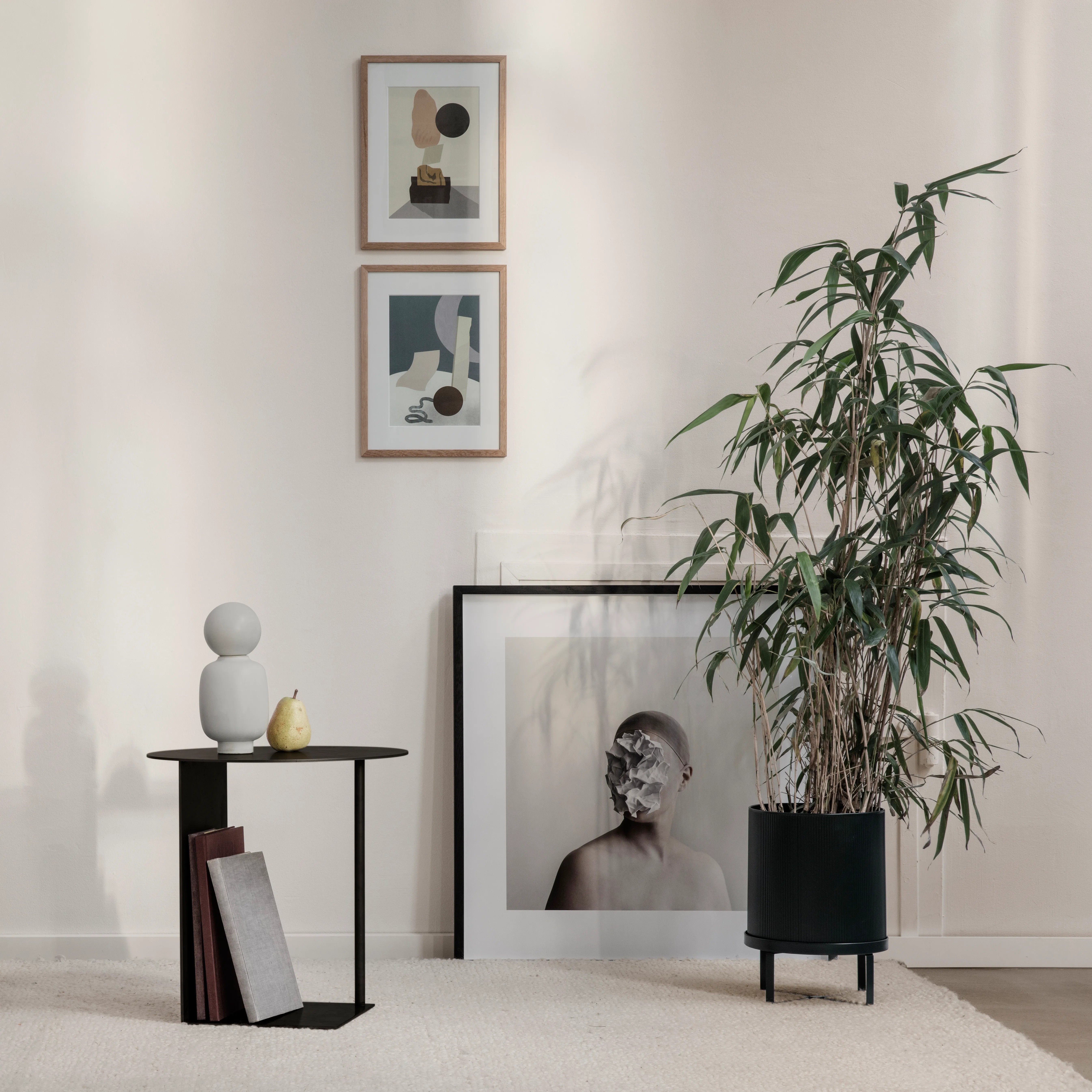 blumenständer für wohnzimmer Blumenständer Set 2 Stück Metall Gold – Pflanzständer modern main image 1