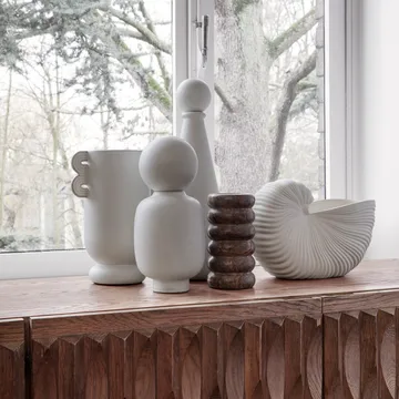 Bendum Vase - Brauner Marmor - Ferm Living