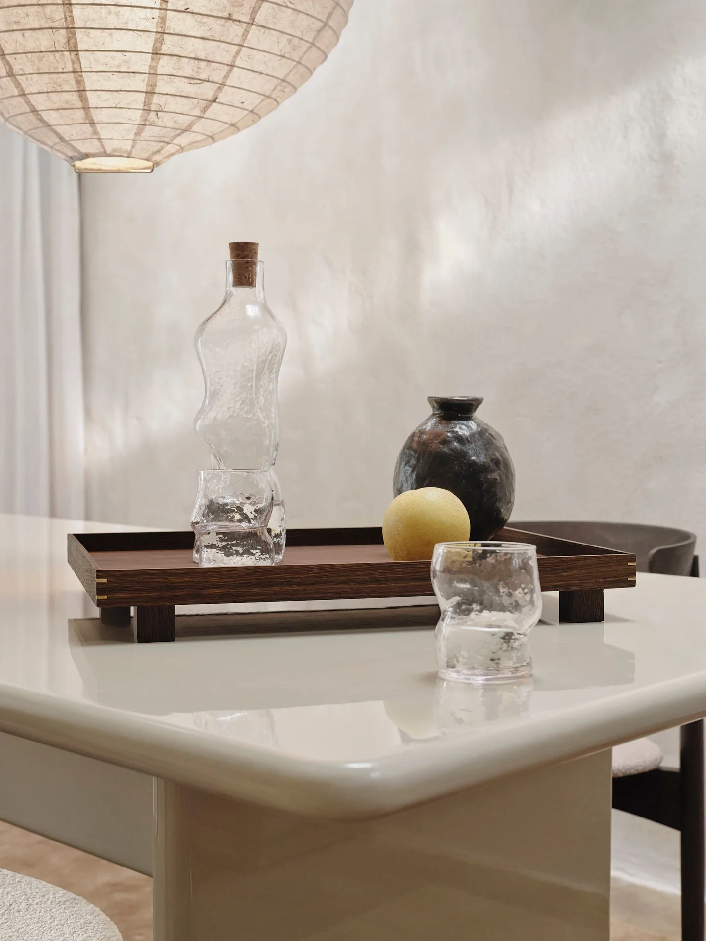 Bon Holztablett large, Smoked oak Ferm Living