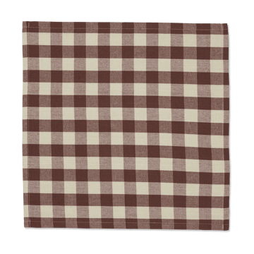 Bothy Check Baumwollservietten 40x40 cm 4er Pack - Cinnamon-grey green - Ferm Living