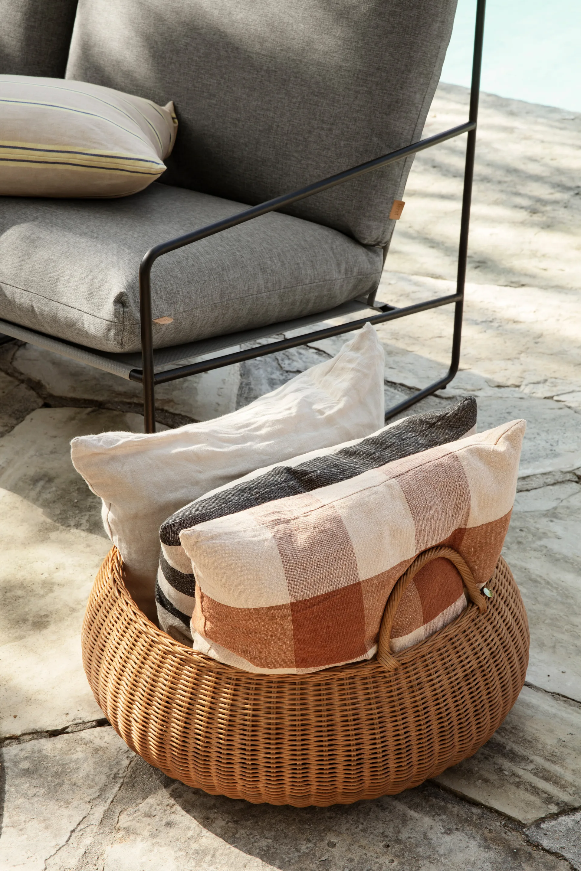 Braided Korb niedrig, Natural Ferm Living
