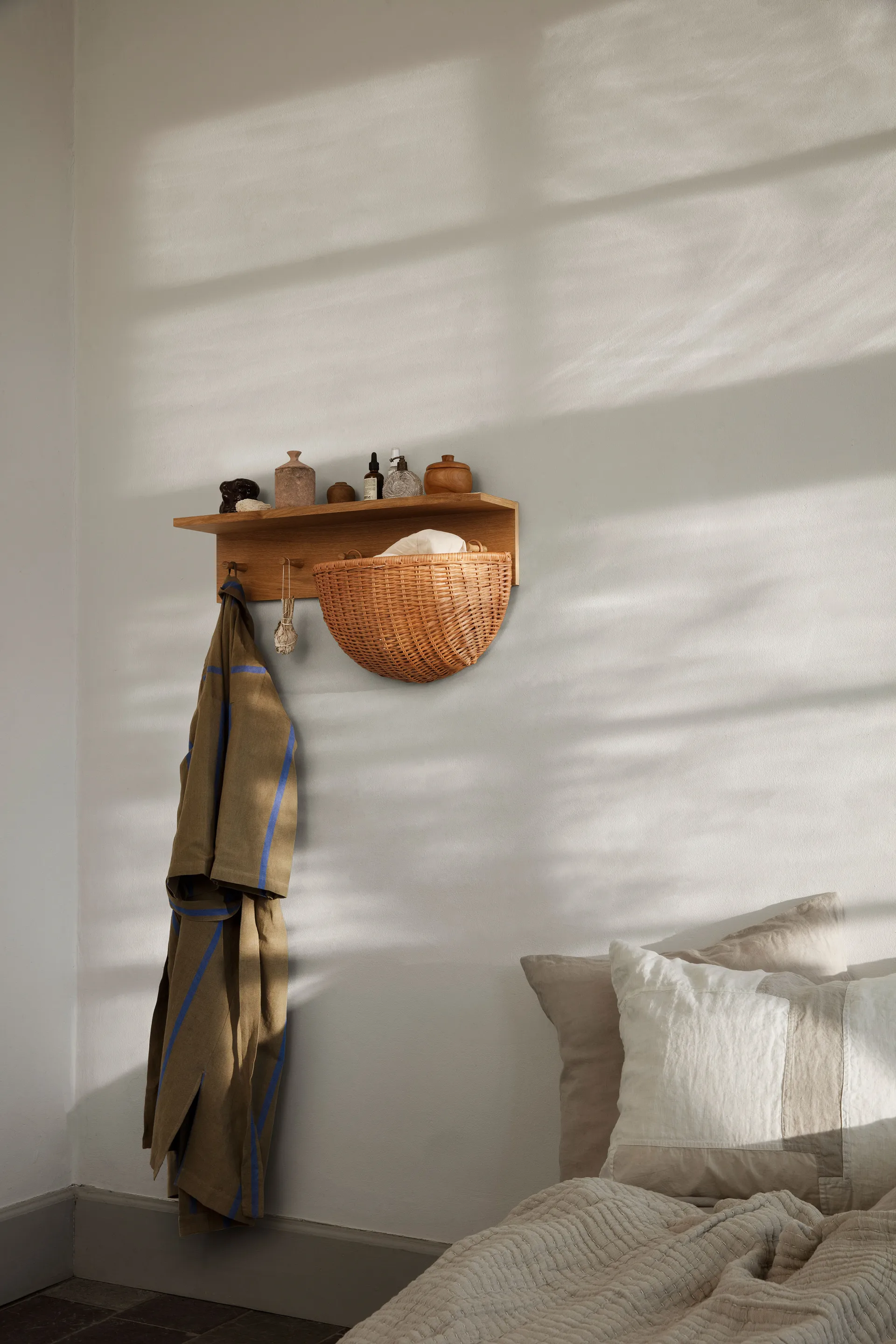 Braided Wandkörbe 2er Pack, Natural Ferm Living