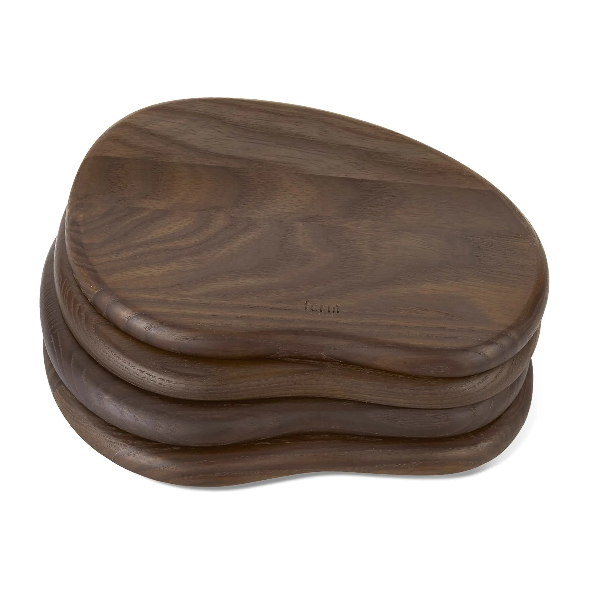 Cairn butter boards Tablett 4 Teile, Dark Brown Ferm Living