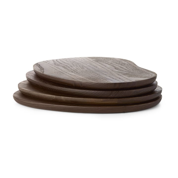 Cairn butter boards Tablett 4 Teile, Dark Brown ferm LIVING