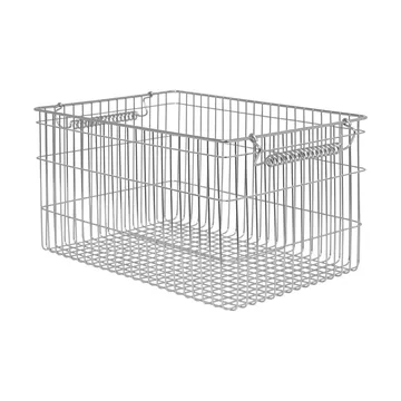 Cala Korb stapelbar 2er Pack - Edelstahl, 36,2x26,2x20,2 cm - Ferm Living