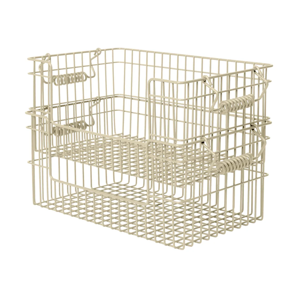 Cala Korb stapelbar 2er Pack, Kaschmir, 28,7x18x13 cm Ferm Living
