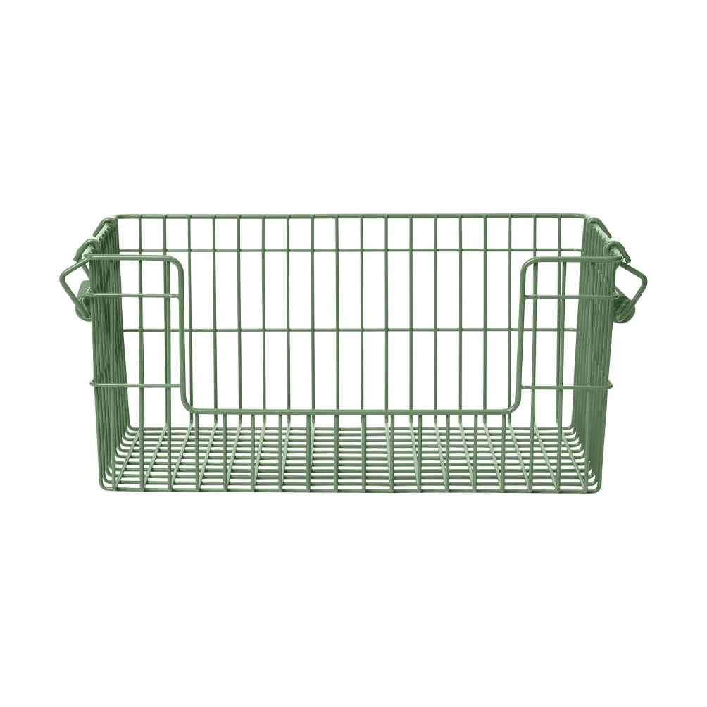 Cala Korb stapelbar 2er Pack, Verdant green, 28,7x18x13 cm Ferm Living