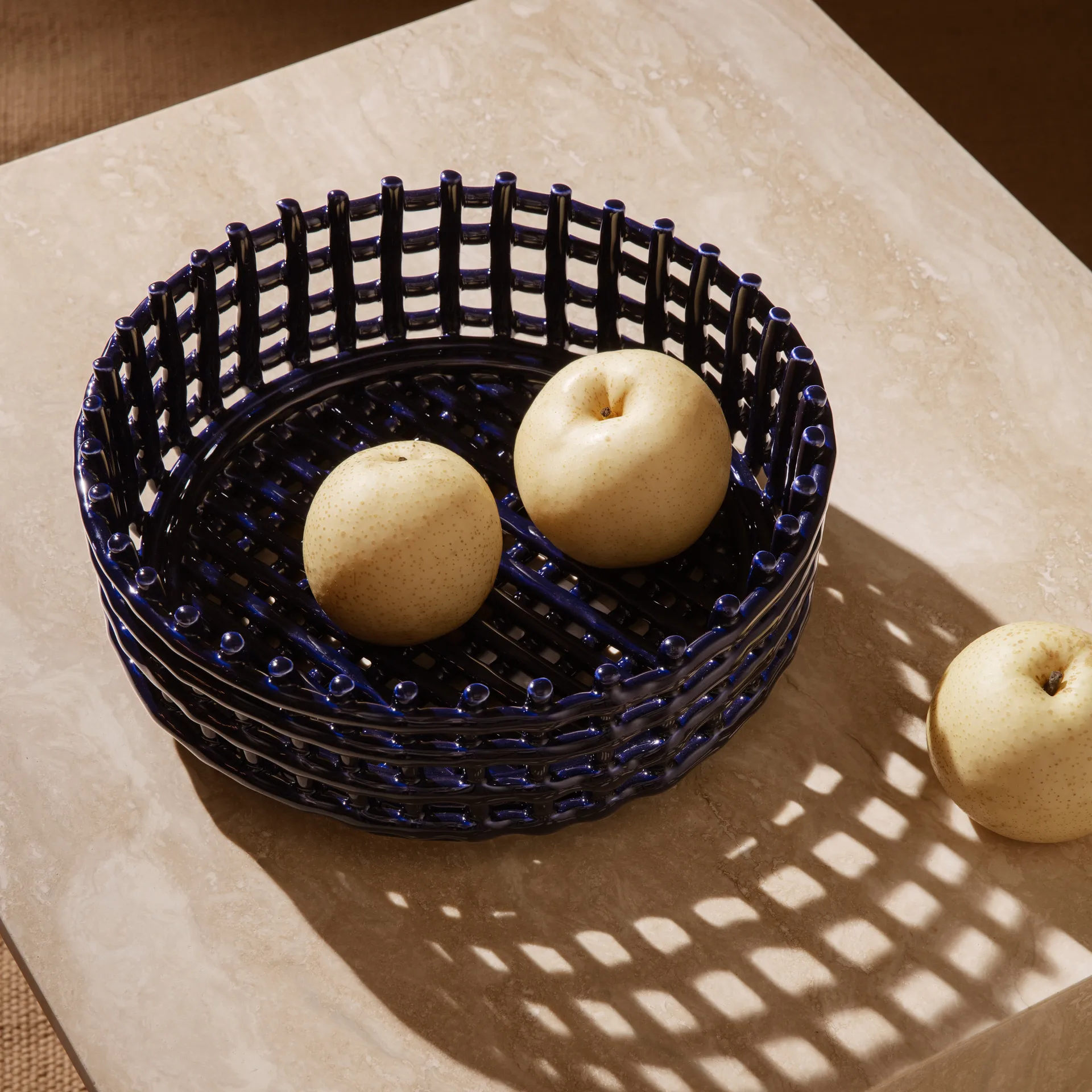 Ceramic geflochtene Schale, Blue Ferm Living