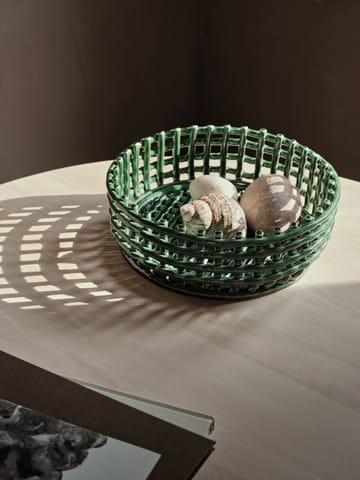 Ceramic geflochtene Schale - Emerald Green - Ferm Living