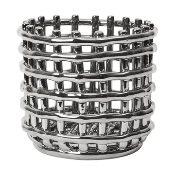 Ceramic geflochtener Korb Ø16cm - Silber - Ferm Living