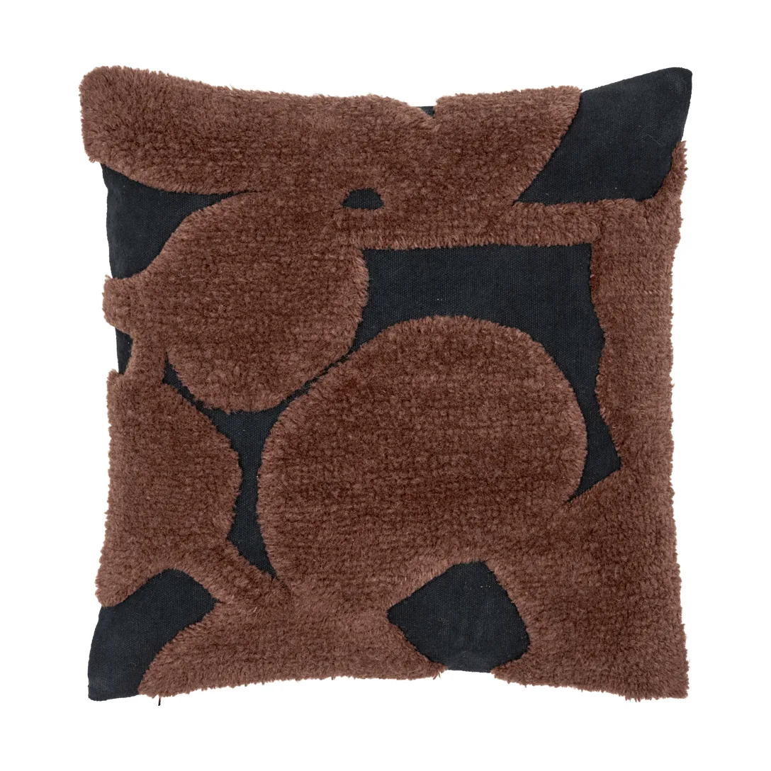 Cilla getuftetes Kissen, Black-dark chocolate 50x50 cm Ferm Living