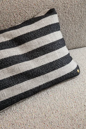 Clean Kissen Louisiana 40 x 60cm - Sand-black - Ferm Living
