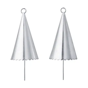 Cone Bell Dekorationsanhänger 2er-Pack - Silber - Ferm Living