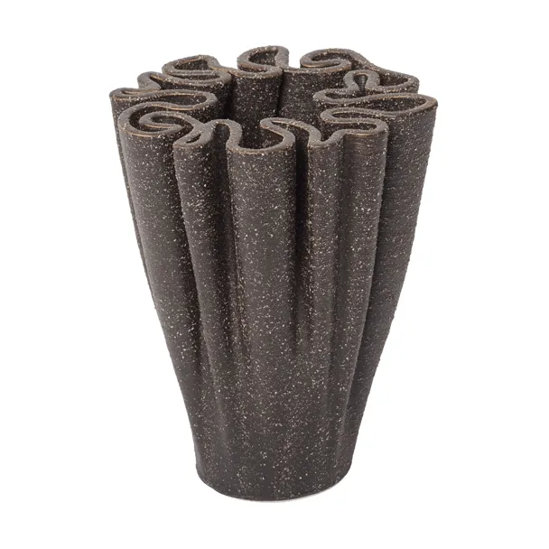 Dedali Vase 11 cm, Dunkelbraun Ferm Living
