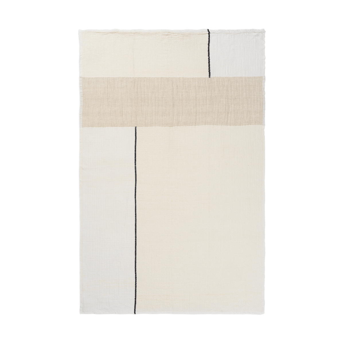 Ferm Living Dela Decke 120x170 cm Natural-Off-white
