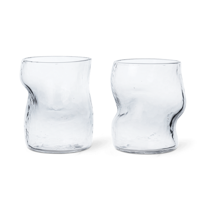 Dimple Glas 27 cl 2er Pack - Clear - Ferm Living