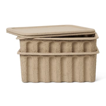 Ferm Verwahrungsbox mit Deckel Papier 2er Pack - Braun - Ferm Living