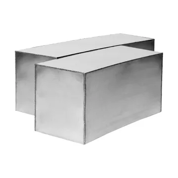 Ferra Couchtisch 2-teilig - Edelstahl - Ferm Living