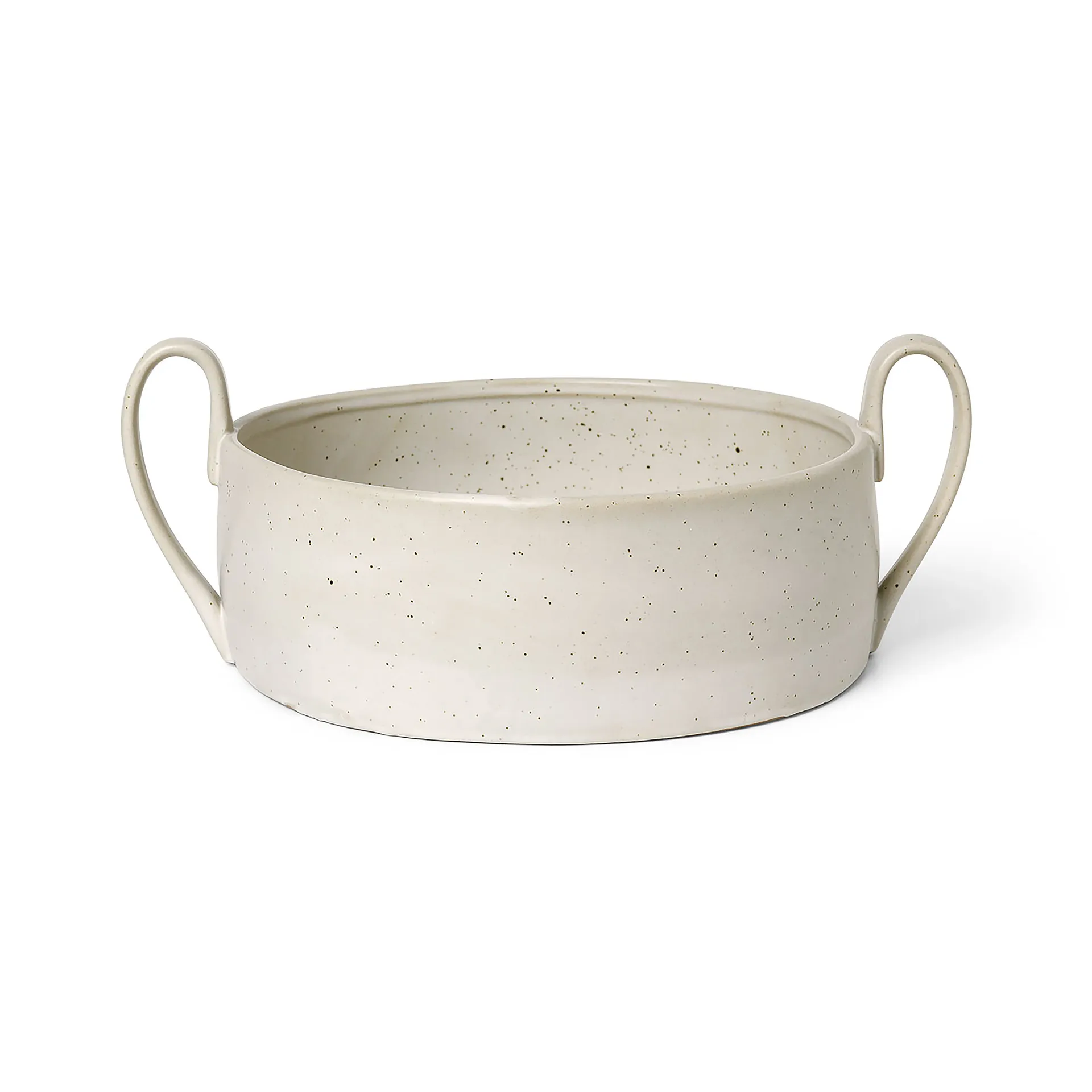 Flow Centrepiece Schale, Off-white speckle Ferm Living