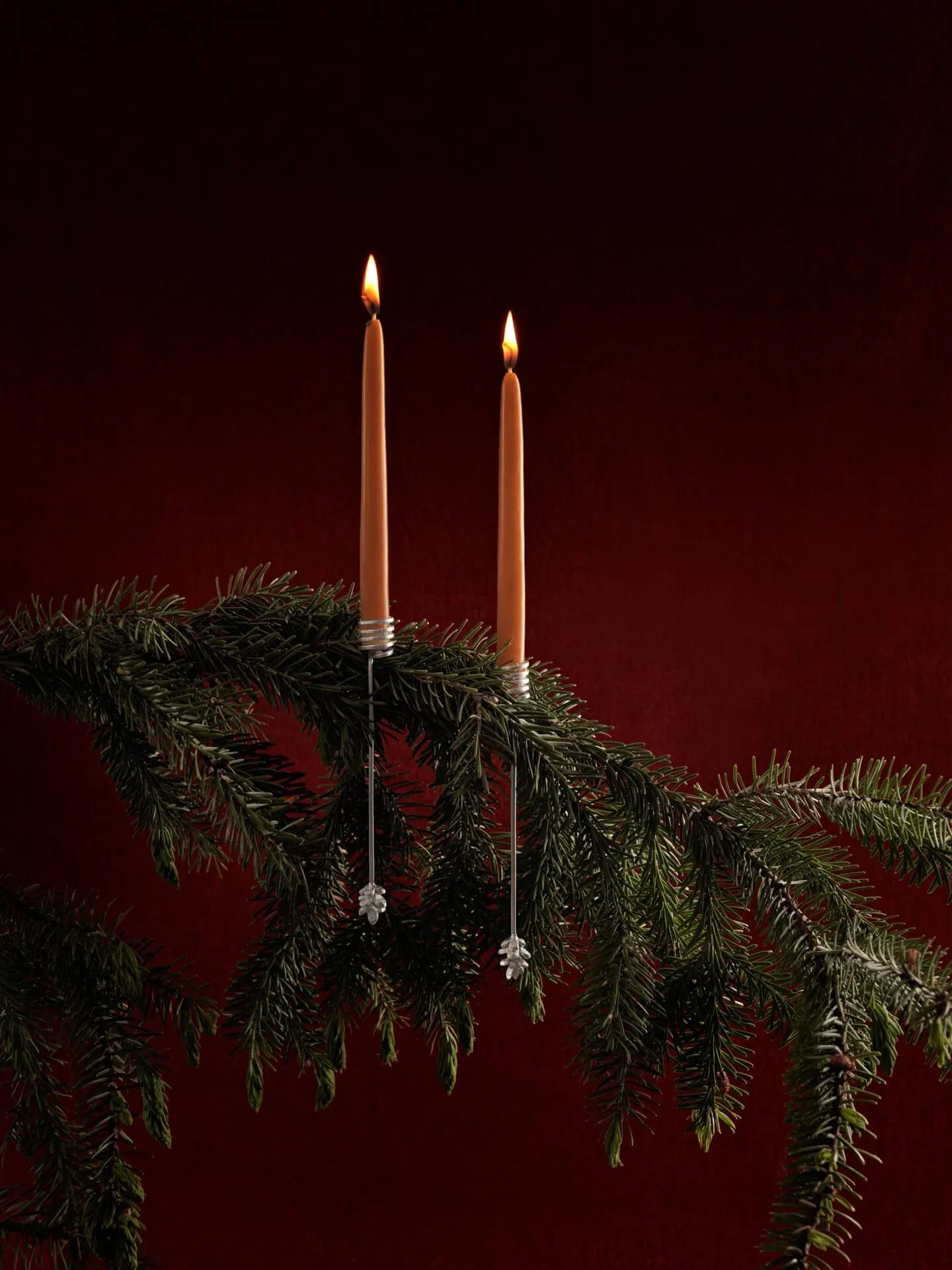 Forest Kerzenhalter für Weihnachtsbaum 4er Pack, Silber Ferm Living