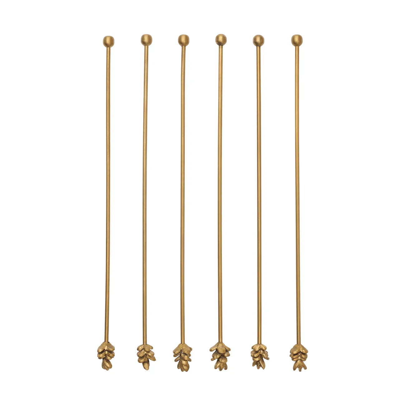 Forest Trinkspieße 6er-Pack, Messing Ferm Living