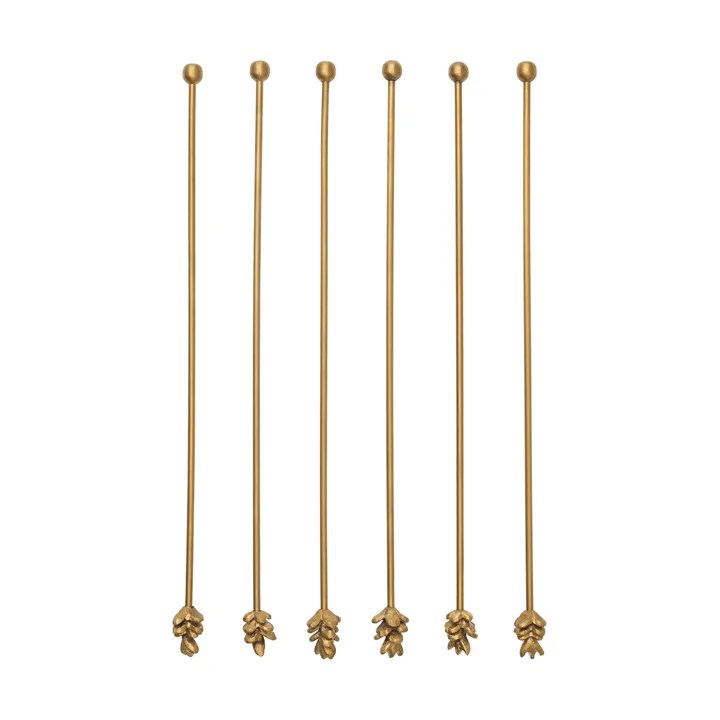 Forest Trinkspieße 6er-Pack - Messing - Ferm Living