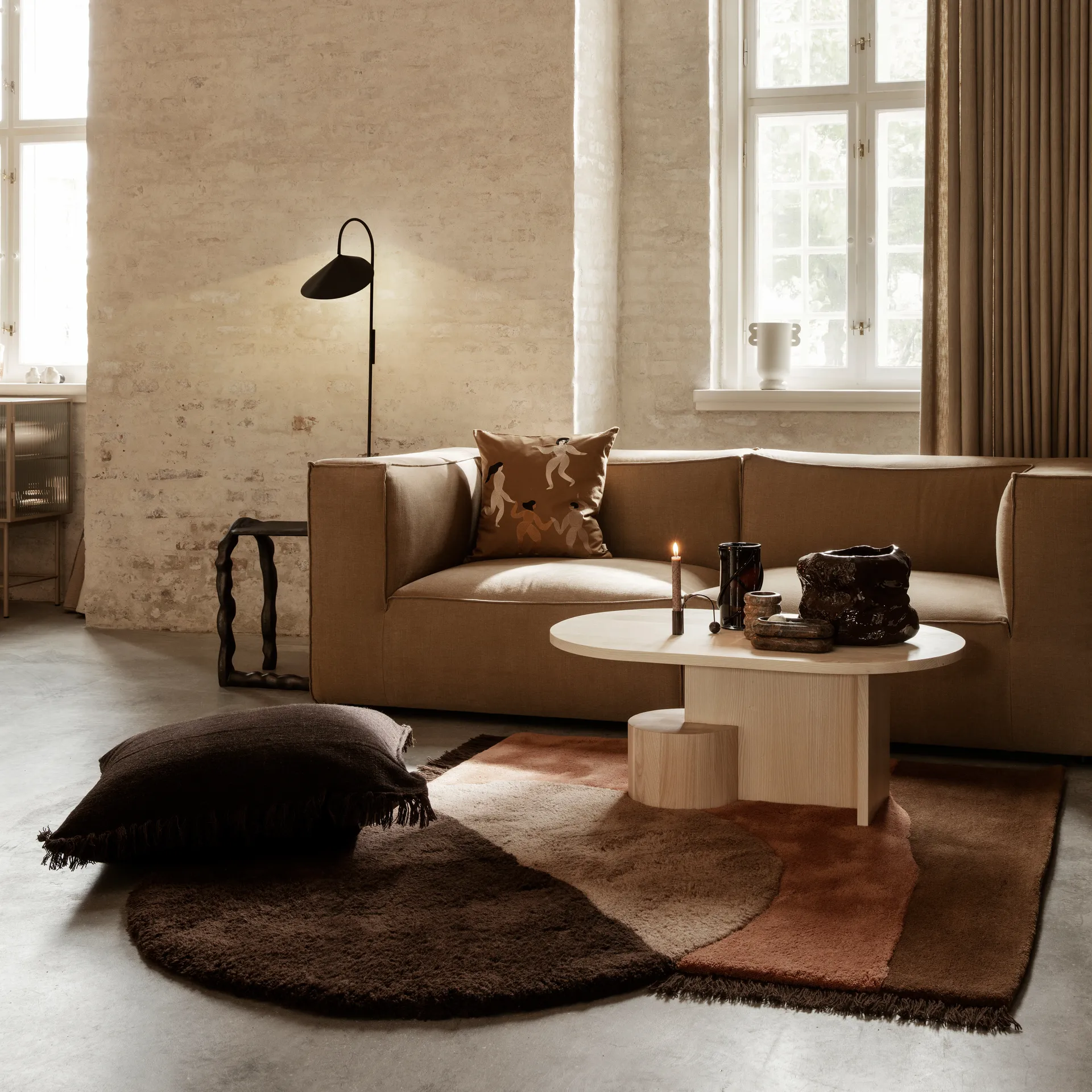 Free Kissen 50 x 50cm, Sugar kelp Ferm Living