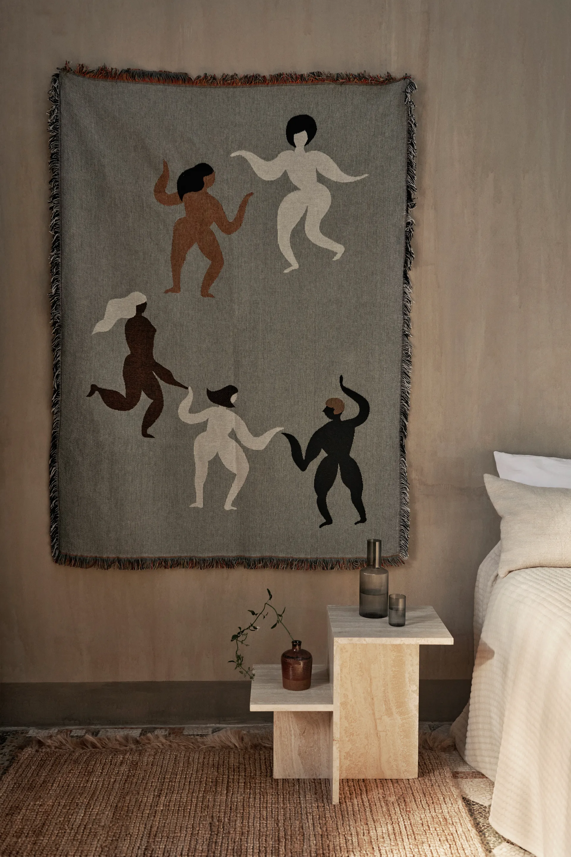 Free tapestry Decke 120 x 170cm, Grey Ferm Living