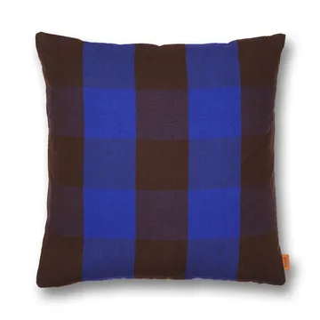 Grand Kissen 50 x 50cm - Chocolate-bright blue - Ferm Living