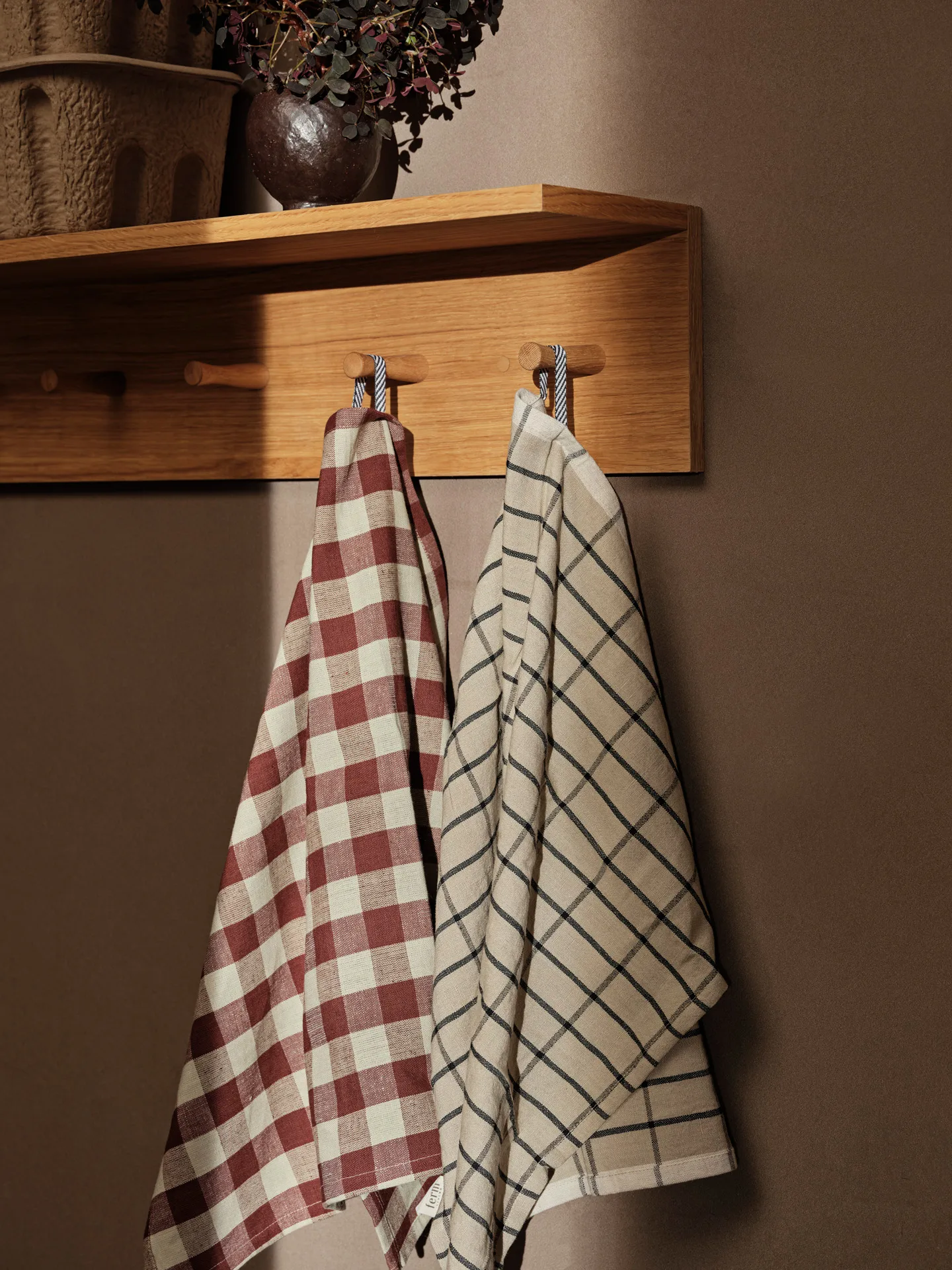 Hale Geschirrtuch 50x70 cm, Cinnamon-grey green Ferm Living