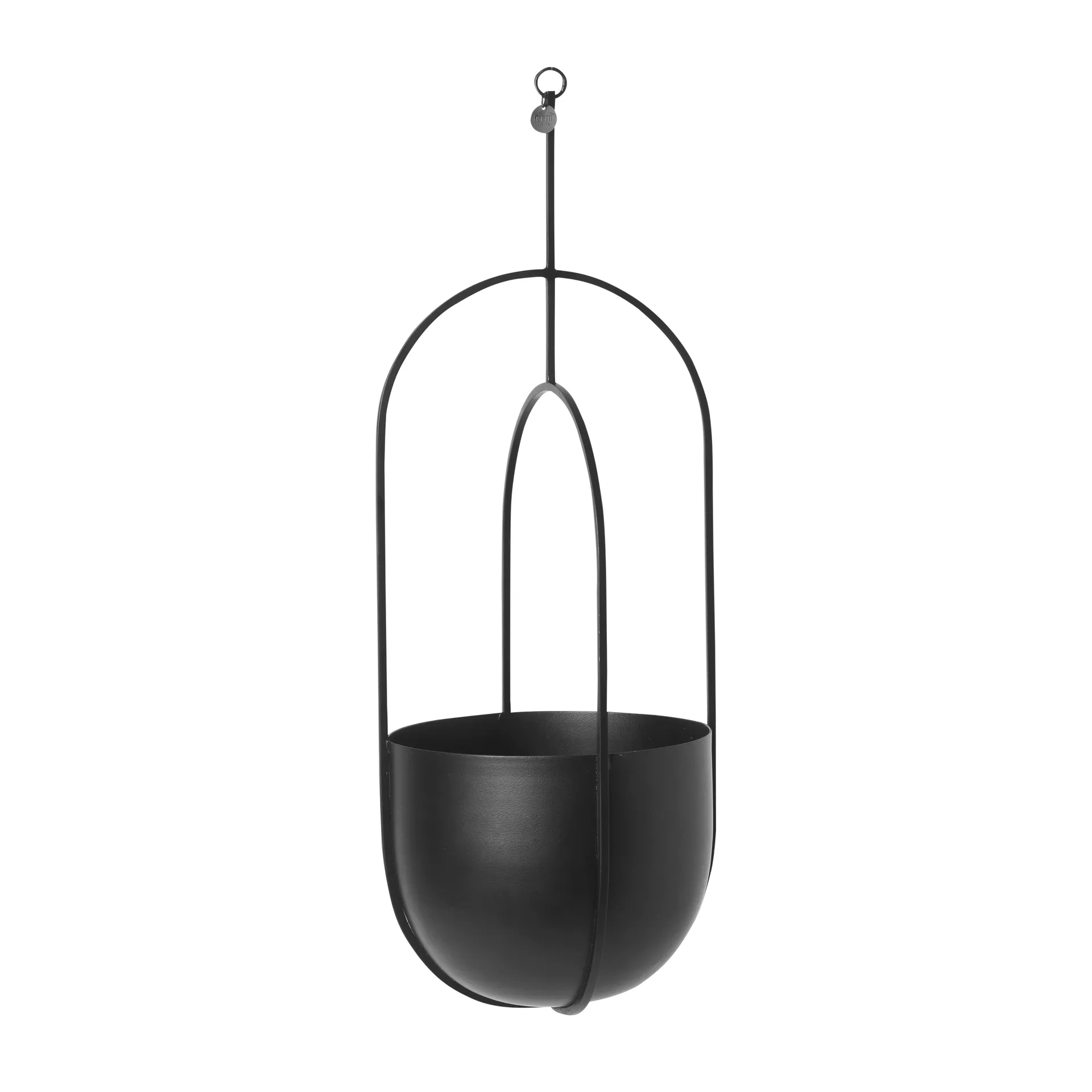 Hanging deco pot hängender Blumentopf Ø18.5 cm, Schwarz Ferm Living