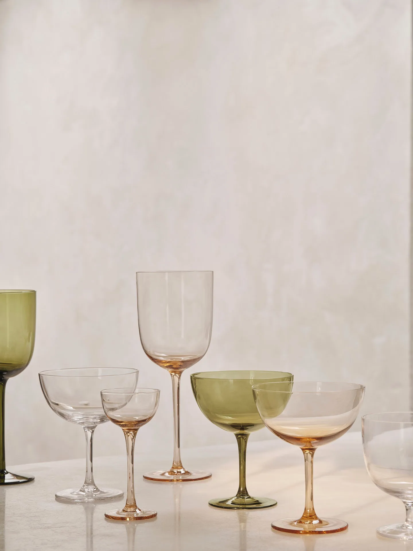 Host Cocktailglas 24 cl 2er Pack, Moss green Ferm Living