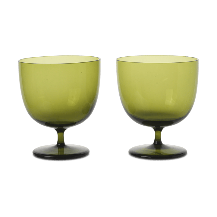 Host Wasserglas 20 cl 2er-Pack, Moss Green ferm LIVING