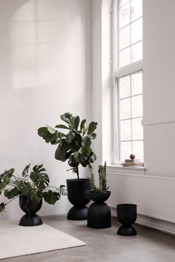 Hourglass Blumentopf extra small Ø21 cm - Schwarz-dunkelgrau - Ferm Living