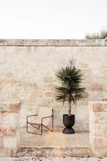 Hourglass Blumentopf medium Ø40 cm - Schwarz-dunkelgrau - Ferm Living